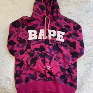 BAPE pink/purple camo hoodie